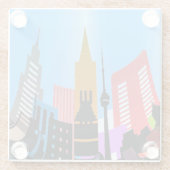 STAD GLAZEN ONDERZETTER (Achterkant)