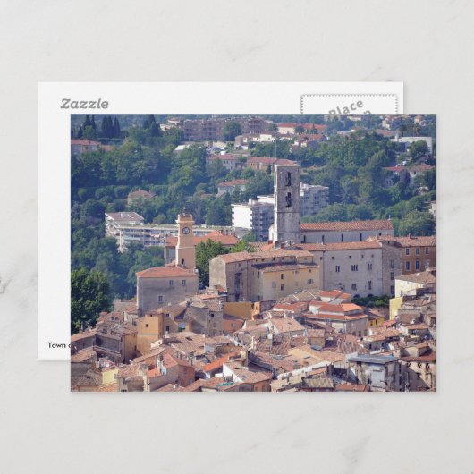 Stad Grasse in Frankrijk Briefkaart (Voorkant / Achterkant)