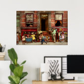 Stad - Harlem NY - Stoop life 1935 Poster (Thuiskantoor)