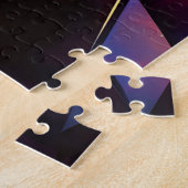 Stad ​ heldere abstracte moderne zonnedecoratie legpuzzel (Zijkant)