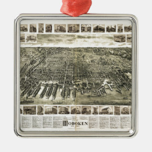 Stad Hoboken, New Jersey (1904) Metalen Ornament