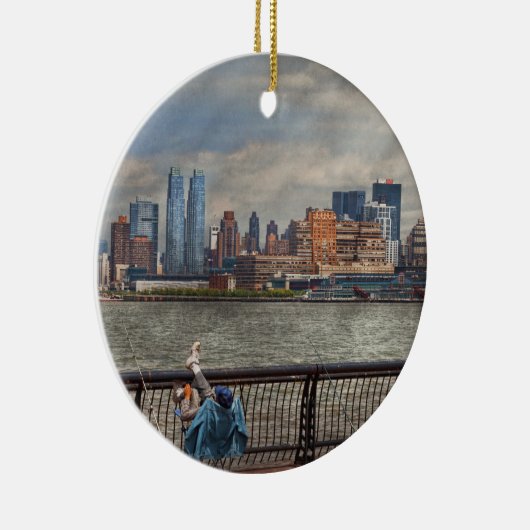 Stad - Hoboken, NJ - Vist - Het goede leven Keramisch Ornament (Rechts)