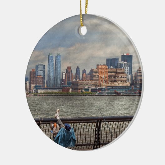 Stad - Hoboken, NJ - Vist - Het goede leven Keramisch Ornament (Links)