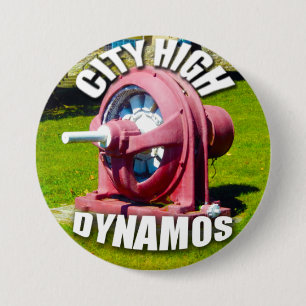 STAD HOGE DYNAMOS RONDE BUTTON 7,6 CM