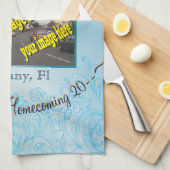 Stad Homecoming Aquamarijn Herdenking Theedoek (Quarter Fold)