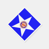 Stad Houston, Texas Flag Paper Napkins Servet (Hoek)