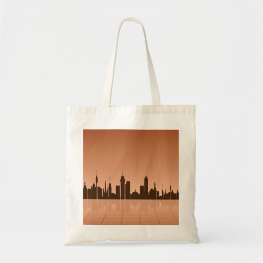 Stad in Dawn Canvas tas (Voorkant)