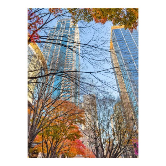 Stad in de herfst foto afdruk (Voorkant)