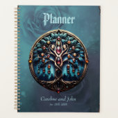 Stad in de schaduw van de luxueuze boom des levens planner (Voorkant)