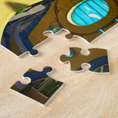 Stad in de toekomst legpuzzel (Zijkant)