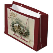  stad in de winter groot cadeauzakje (Voorkant Gekanteld)