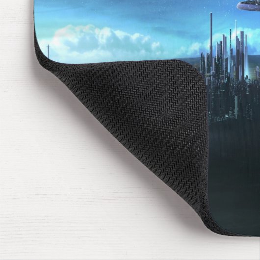 Stad in de wolken - Mousepad Muismat (Hoek)