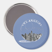 Stad in een glazen kom. Los Angeles Magneet (Voorkant / Achterkant)