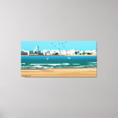 Stad in Essaouira-Marokko Canvas Afdruk (Voorkant)