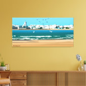 Stad in Essaouira-Marokko Canvas Afdruk (Insitu (Woonkamer))