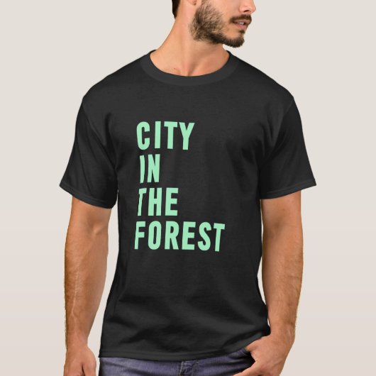 Stad in het bos t-shirt (Voorkant)