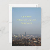 Stad in het Sun Haiku-Briefkaart Briefkaart (Voorkant / Achterkant)