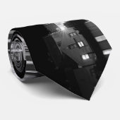 Stad in nachtverlichting stropdas (Opgerold)