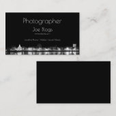 Stad in nachtverlichting visitekaartje (Voorkant / Achterkant)