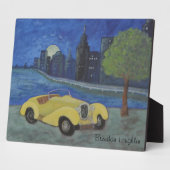 Stad in Night Plaque Fotoplaat (Zijkant)