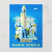 Stad in Noord-Afrika, oud reizen Briefkaart (Voorkant)