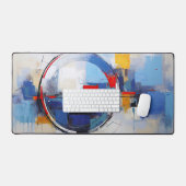 Stad in pasteltinten bureaumat (Keyboard & Muis)