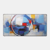 Stad in pasteltinten bureaumat (Voorkant)