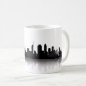 Stad in silhouet stijl koffiemok (Voorkant rechts)