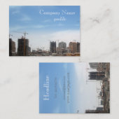 Stad in uitvoering visitekaartje (Voorkant / Achterkant)