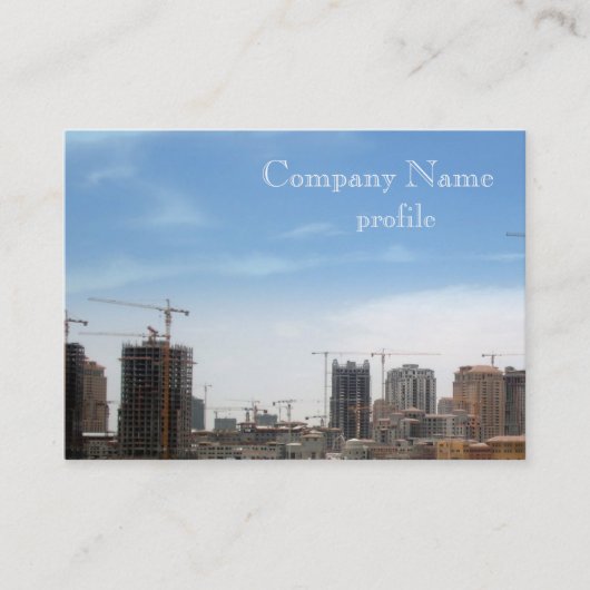 Stad in uitvoering visitekaartje (Voorkant)