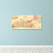 Stad Ironton met Proctorsville Canvas Afdruk (Insitu (Houten vloer))