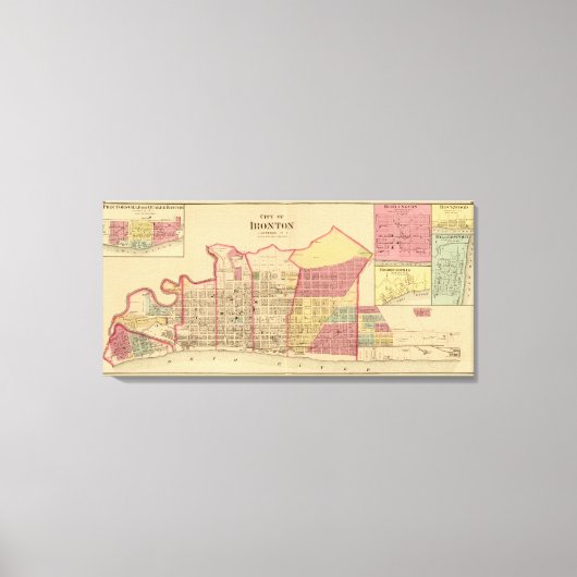 Stad Ironton met Proctorsville Canvas Afdruk (Voorkant)