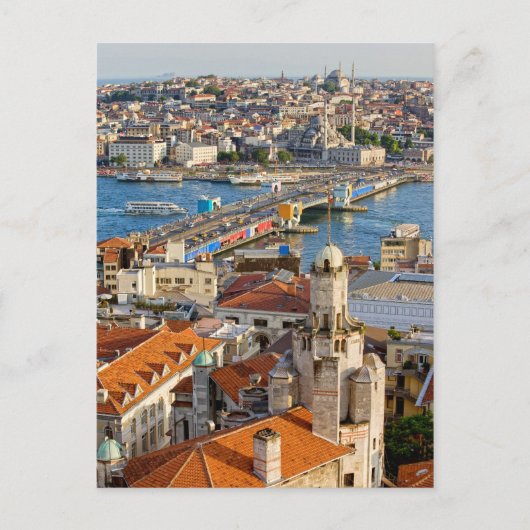 Stad Istanbul in Turkije Briefkaart (Voorkant)