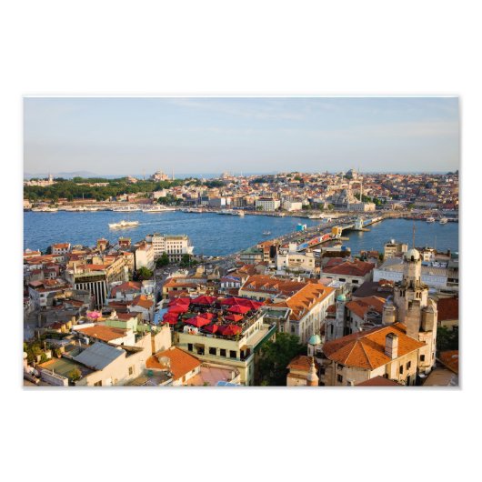 Stad Istanbul in Turkije Foto Afdruk (Voorkant)