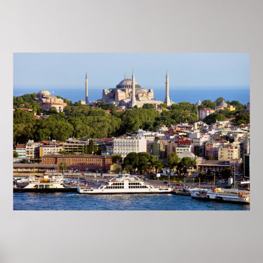 Stad Istanbul in Turkije Poster (Voorkant)
