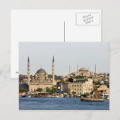 Stad Istanbul Skyline Briefkaart (Voorkant / Achterkant)