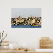 Stad Istanbul Skyline Poster (Keuken)