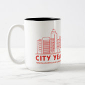 Stad Jaar Skyline Mok (Links)