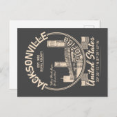STAD JACKSONVILLE - VINTAGE FLORIDA BRIEFKAART (Voorkant / Achterkant)