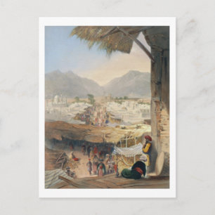 Stad Kandahar, hoofdstad Bazaar en Citadel Briefkaart