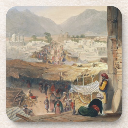Stad Kandahar, hoofdstad Bazaar en Citadel Drankjes Onderzetter (Voorkant)