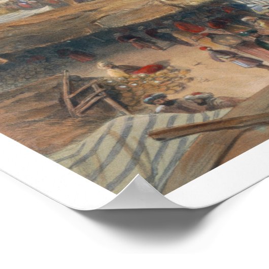 Stad Kandahar, hoofdstad Bazaar en Citadel Poster (Hoek)