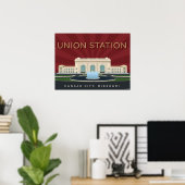 Stad Kansas Landmarks: Station van de Unie - 24 x  Poster (Thuiskantoor)