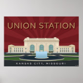 Stad Kansas Landmarks: Uniestation — 36 x 24 Poster (Voorkant)
