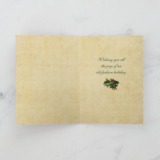  stad kerst Kaart (Binnen)