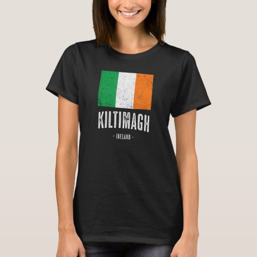 Stad Kiltimagh Ireland Mannen Vrouwen Kinder - Ier T-shirt (Voorkant)