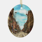 Stad - Knoxville TN - Gay Street 1903 Keramisch Ornament (Rechts)