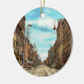 Stad - Knoxville TN - Gay Street 1903 Keramisch Ornament (Links)