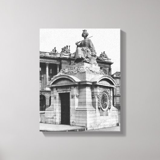 Stad Lille, 1838 Canvas Afdruk (Voorkant)