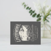 STAD LIVERMORE - ALAMEDA CALIFORNIA VINTAGE BRIEFKAART (Staand voorkant)